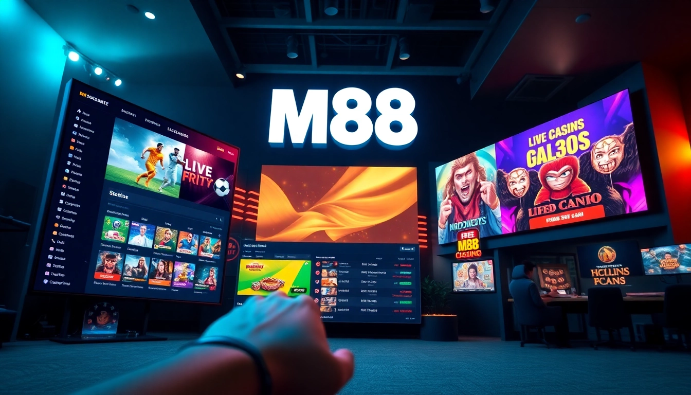 M88.com.mx online betting interface showcasing vibrant sports and casino options, highlighting user-friendly design.